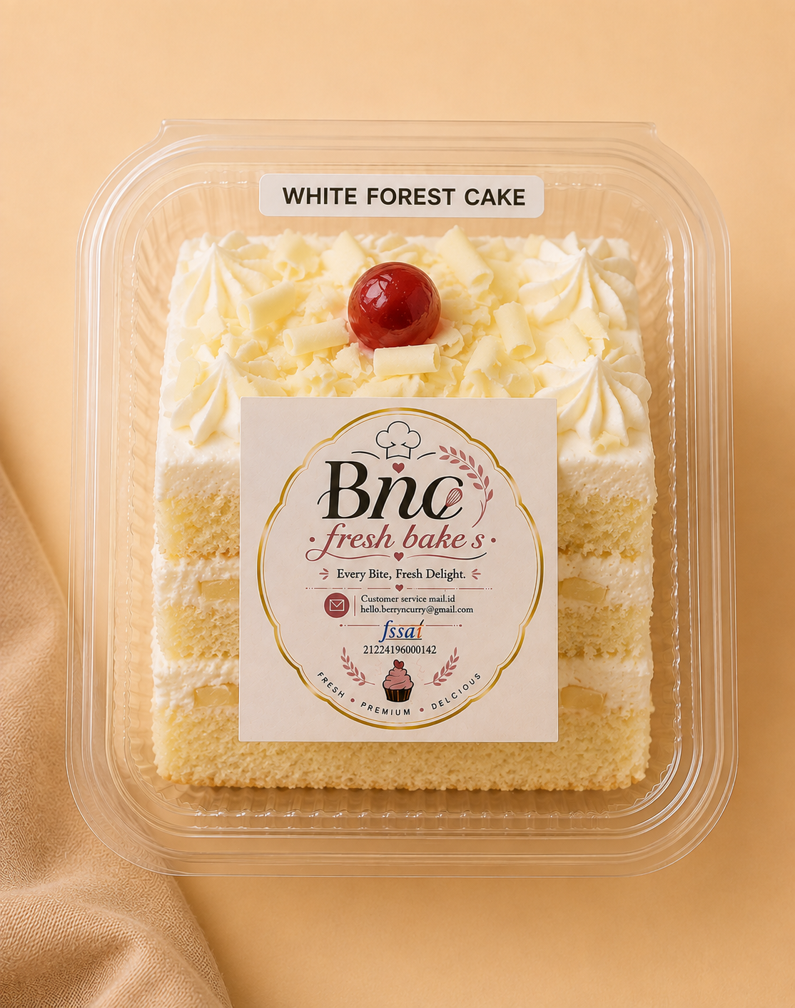 White Forest Cake